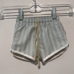 brock collection x minnow Seafoam Stripe Swim Trunks Size 1 (12 Months)